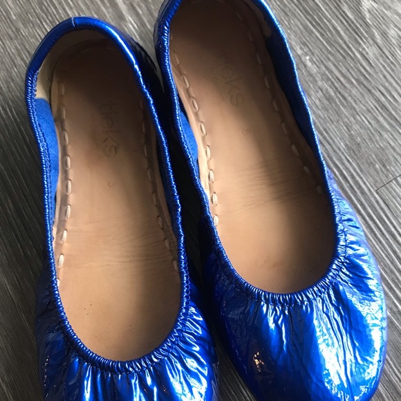 Tieks Sapphire Blue Patent Size 8 - Picture 3 of 6